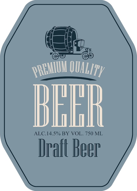 label for draft beer