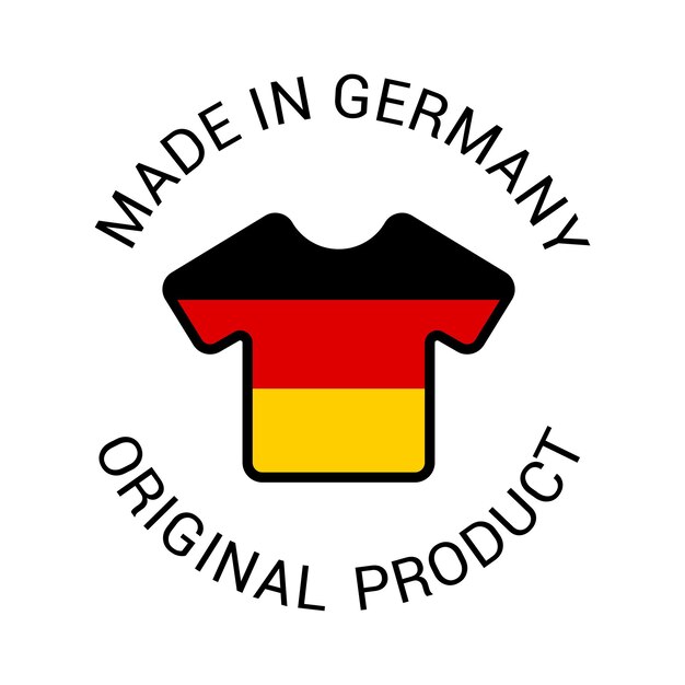 Vector label of made in germany