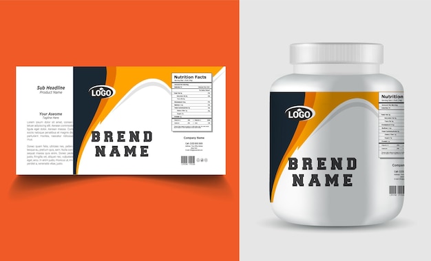 label packaging design creative and modern design