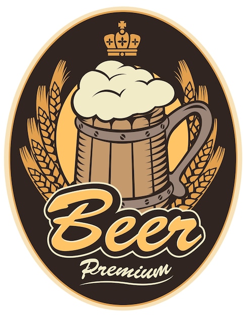 label for premium beer