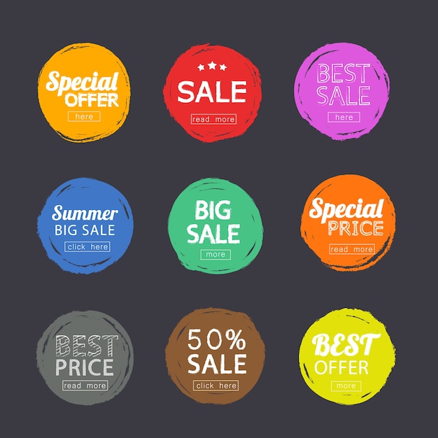 Label Sale Stamp vector