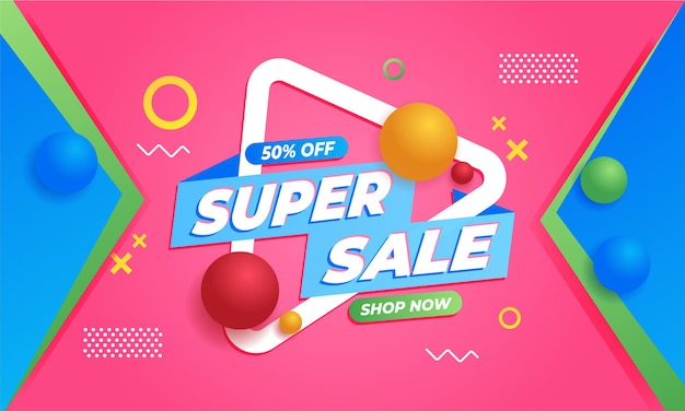 Label super sale vector background