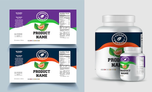 label template supplement vitamin label bottle label packaging