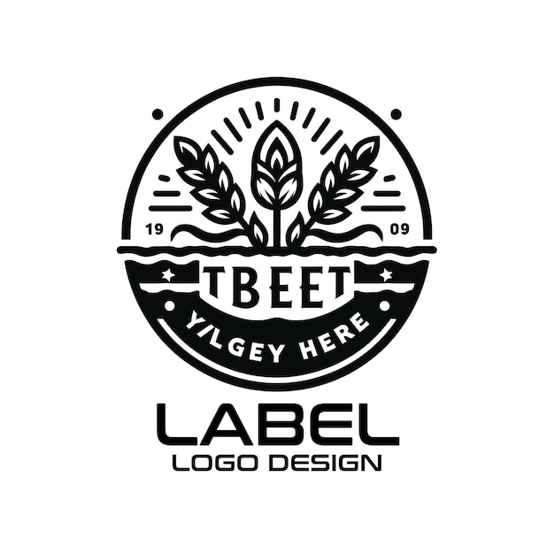 Vector label vector logo design