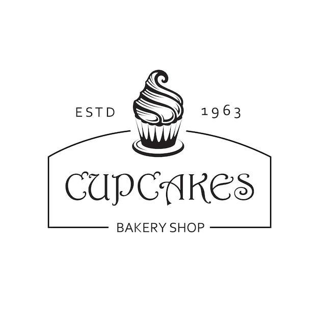 label with cupcake