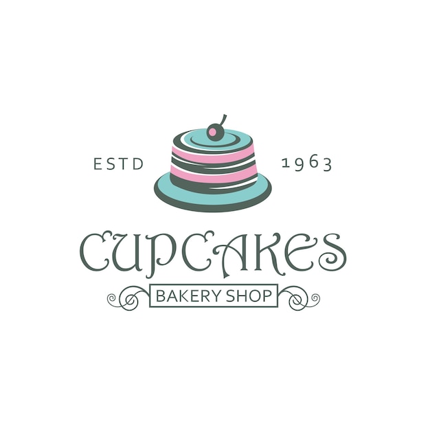 label with cupcake