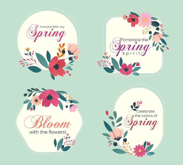 labels collection spring celebration