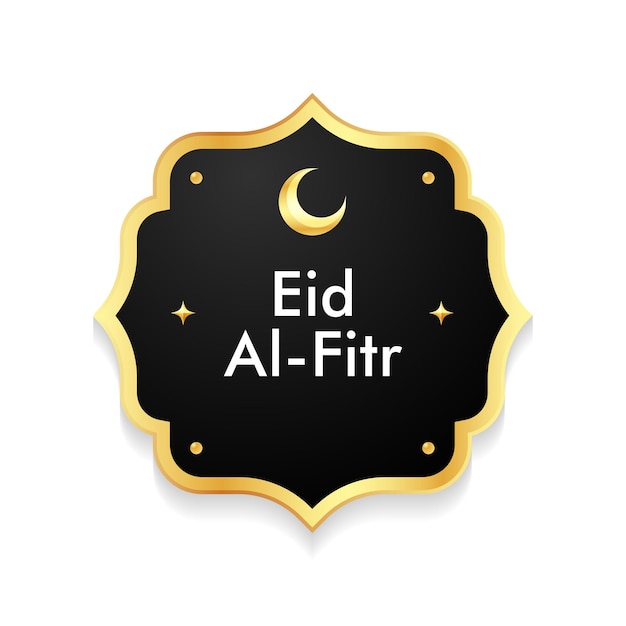 Eid-Al-Fitr 축하 라벨