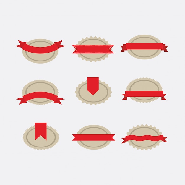 Vector labels icons