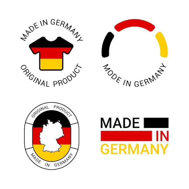 Labels of Made in Germany