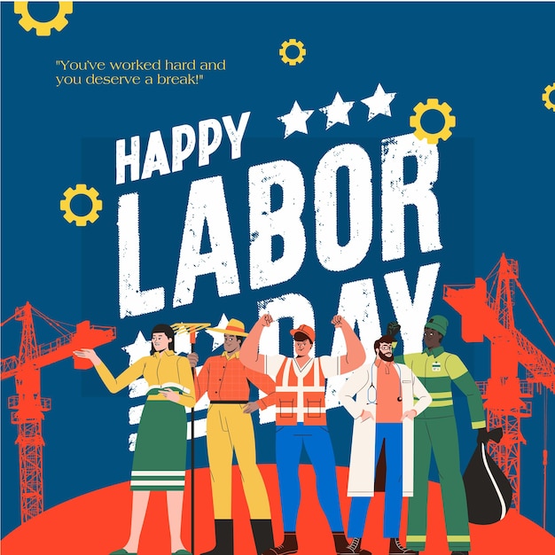 Labor day, 01.05,poster, illustration, clipart