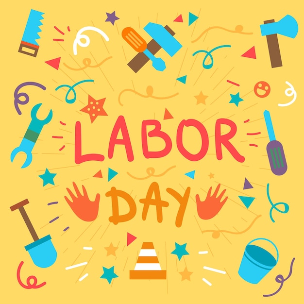 Vector labor day 1 may