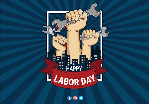 Vector labor day 1st may