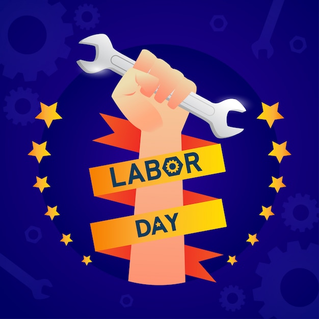 Premium Vector Labor day in america template banner