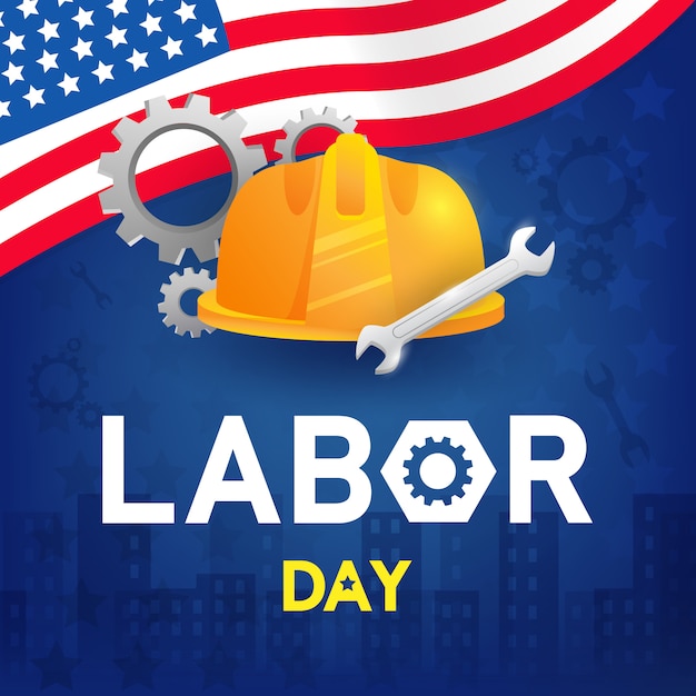 Labor day background design