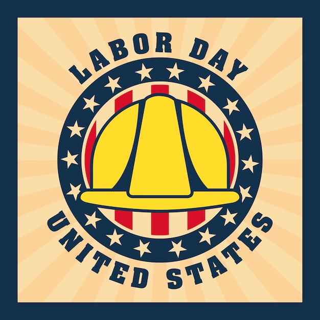 Vector labor day card