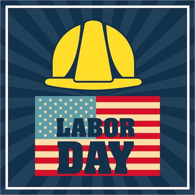 Vector labor day card