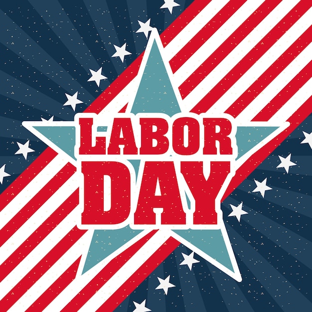 Vector labor day card