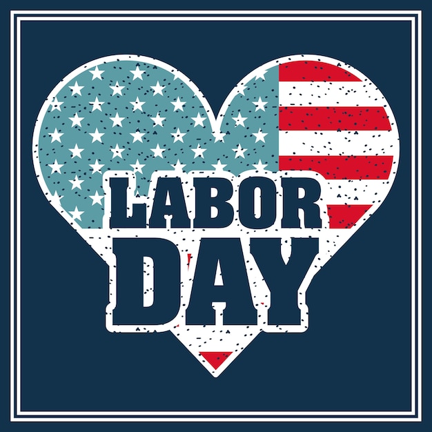 Vector labor day card