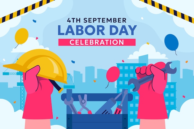 Labor day celebration  background