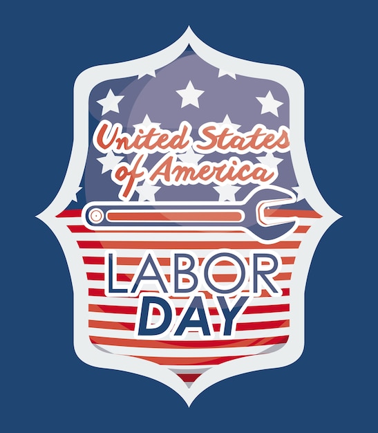 Labor day digital design