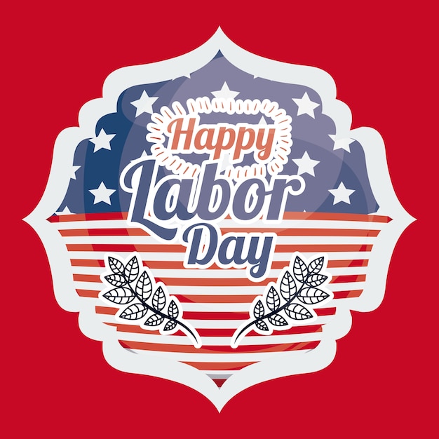 Vector labor day digital design