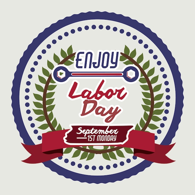 Labor day digital design