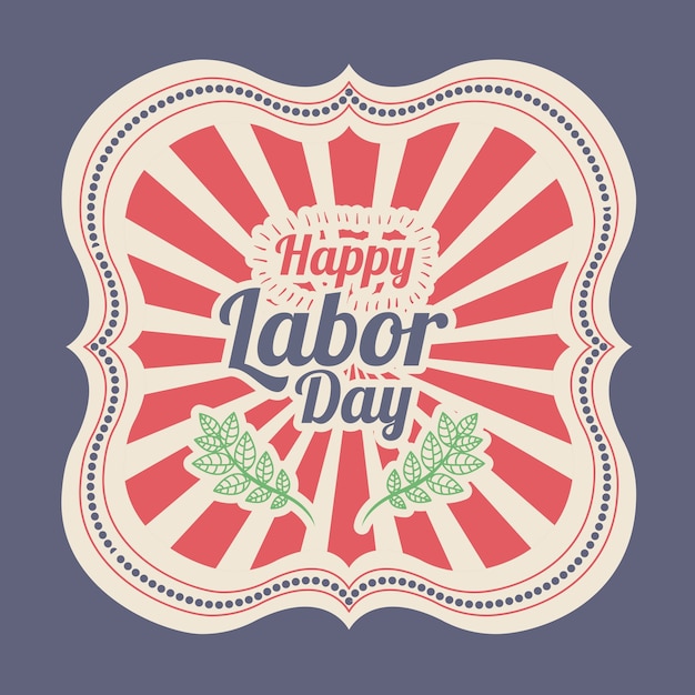 Labor day digital design