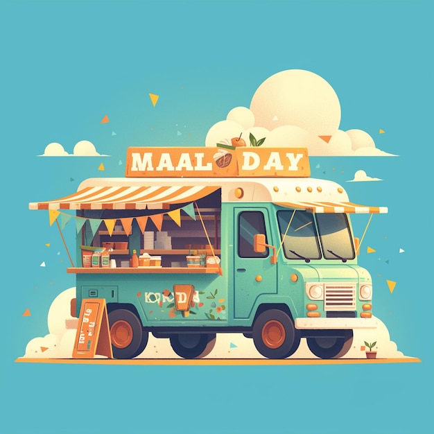 labor-day-food-truck-festival-poster-premium-ai-generated-vector