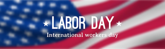 Labor Day horizontal banner