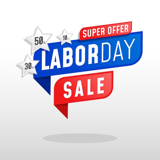 Vector labor day sale template