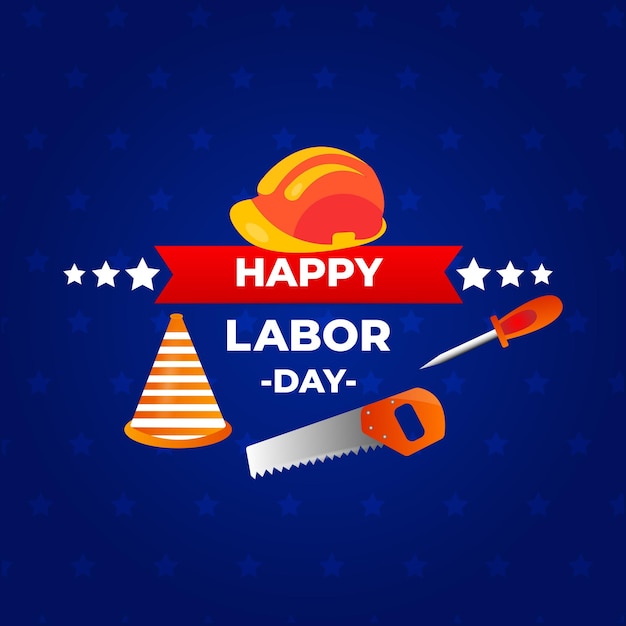 Labor day social media posts banner design