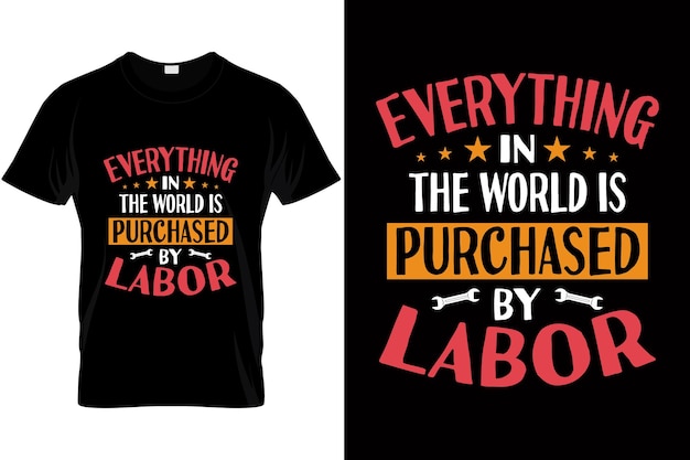 노동절 티셔츠 디자인 노동자를 위한 노동절 셔츠