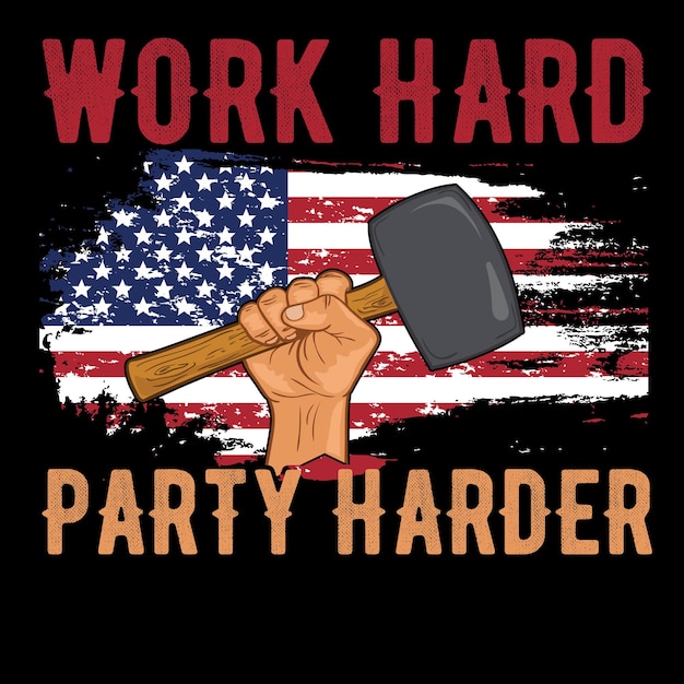 Labor day t-shirt design