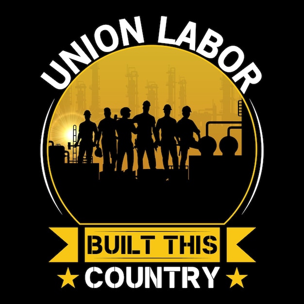 Vector labor day t-shirt design