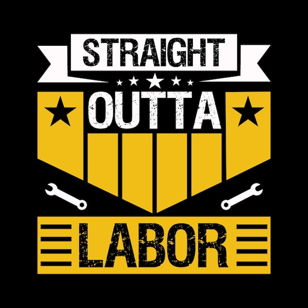 Vector labor day t-shirt design