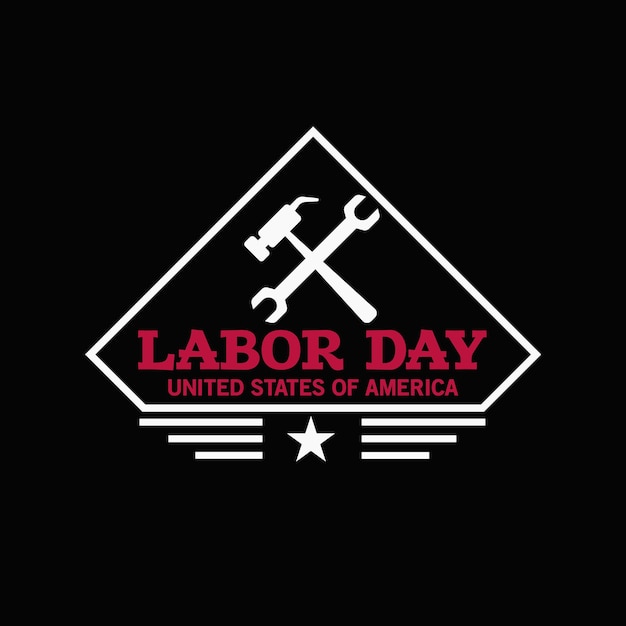 Vector labor day t-shirt