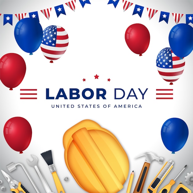 Labor day template design