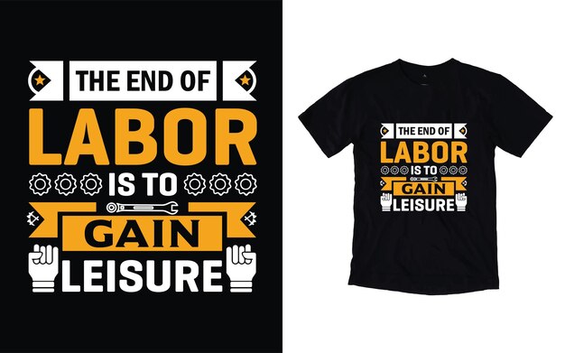 노동절 티셔츠 디자인 행복한 노동절 타이포그래피 티셔츠 디자인