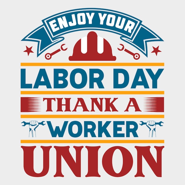 Labor day tshirt design lobour day festa dei lavoratori flag design illustrazione vettore gratis