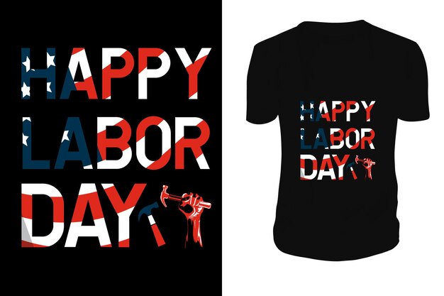 Labor day tshirt design premium vector