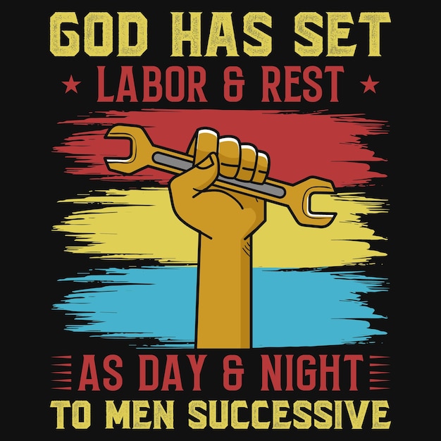 Labor day tshirt design