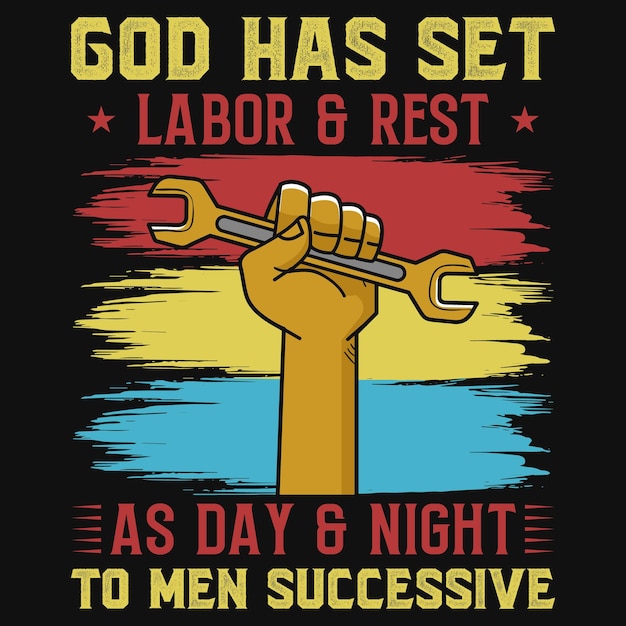 Vector labor day tshirt design