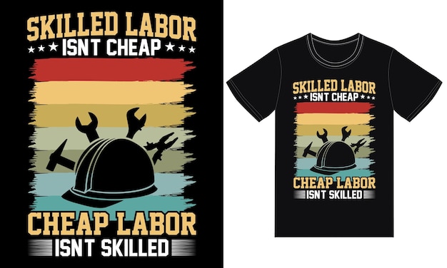 Labor Day Typography T-Shirt Design For All People