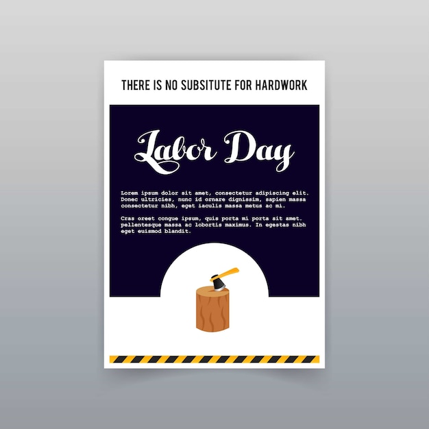 Vector labor day typogrpahic card with dark background vector