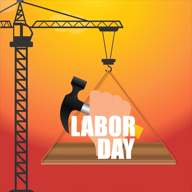 Vector labor day typogrpahic