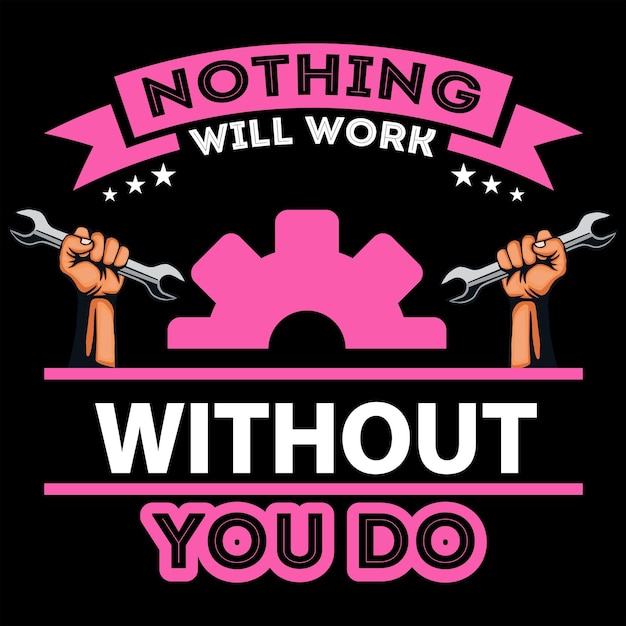 labor day unique vector for t shirt or pod site