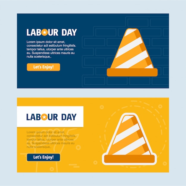 Vector labor day usa banner design