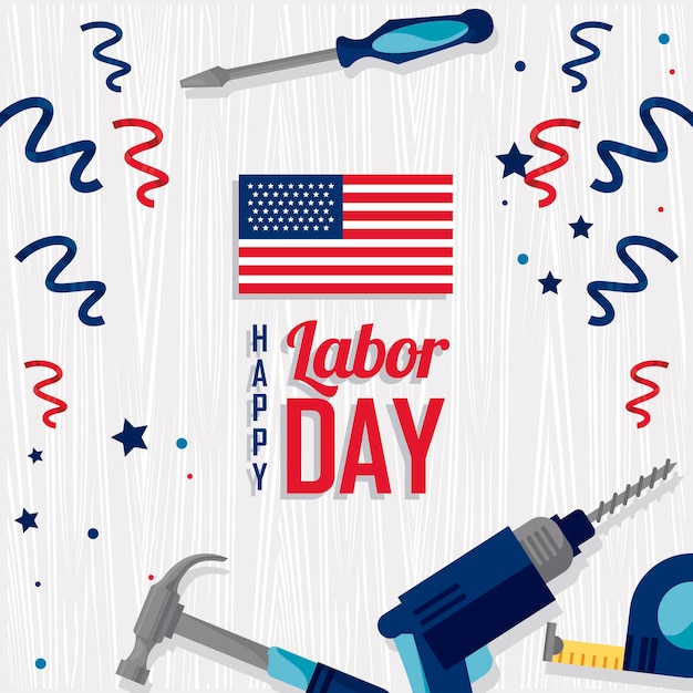 Labor day usa frame