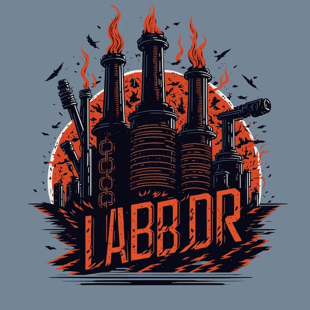 Labor Day Vector Artfully Celebrating Work Unity and Diversity